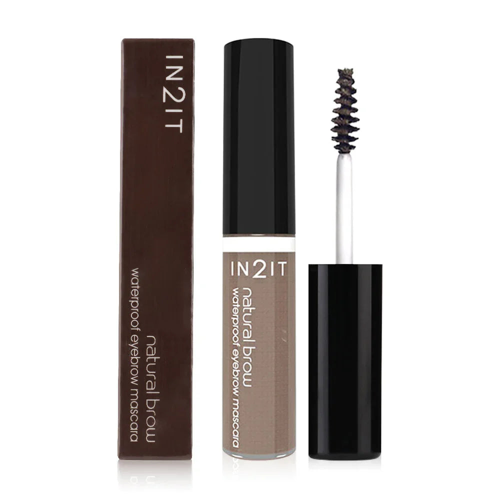 IN2IT NATURAL BROW WATERPROOF EYEBROW MASCARA BROW MASCARA - WATERPROOF EYEBROW MASCARA
