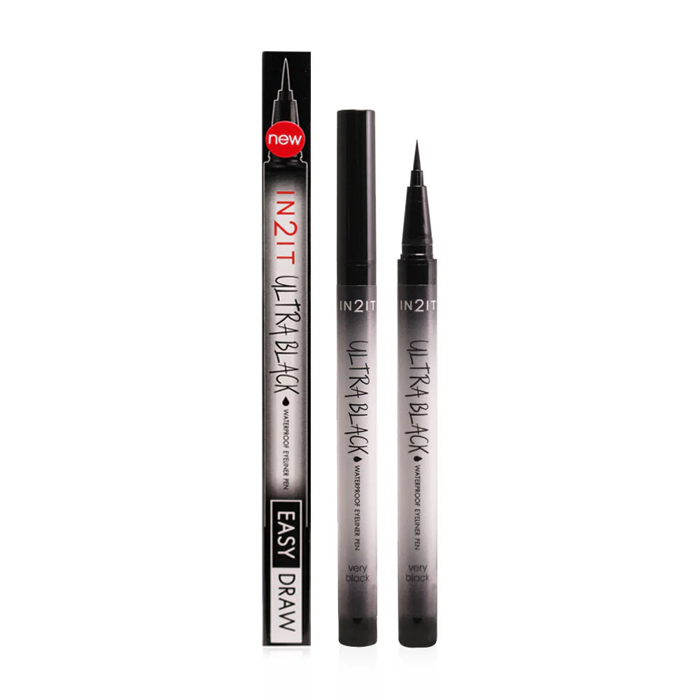 IN2IT ULTRABLACK WATERPROOF EYELINER PEN EYELINER - IN2IT ULTRABLACK WATERPROOF EYELINER PEN EYELINER - WATERPROOF EYELINER PEN