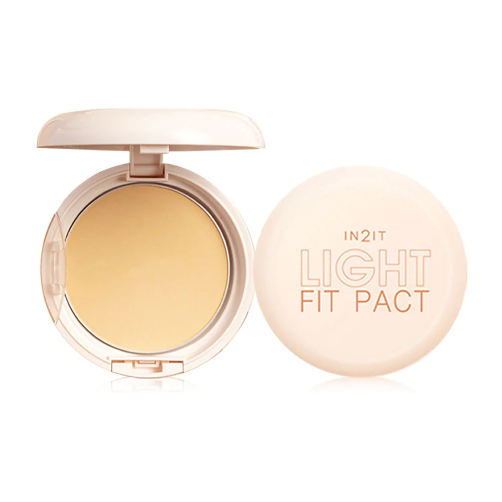 IN2IT LIGHT FIT PACT 2-WAY POWDER SPF25 PA+++ FACE POWDER - TWO WAY CAKE FOUNDATION